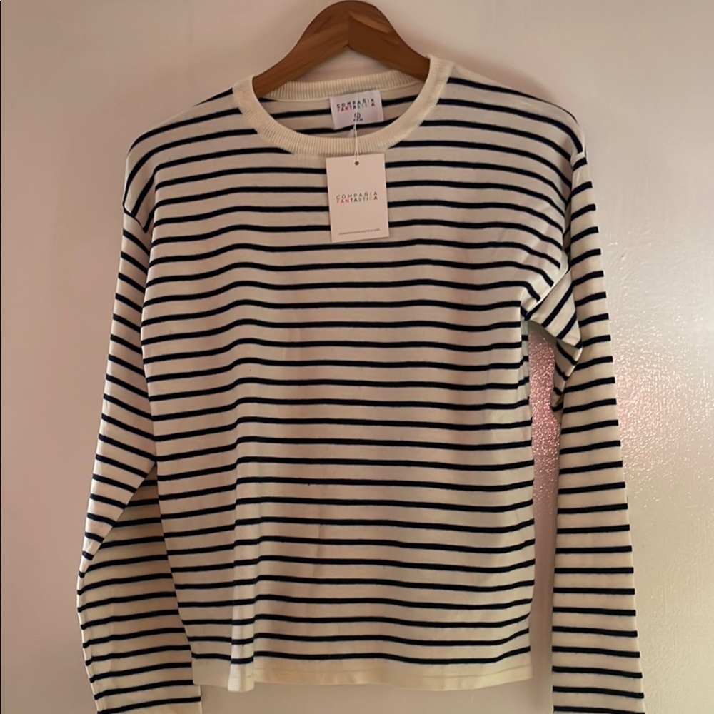 Compania Fantastica Striped Long Sleeve Sweater S